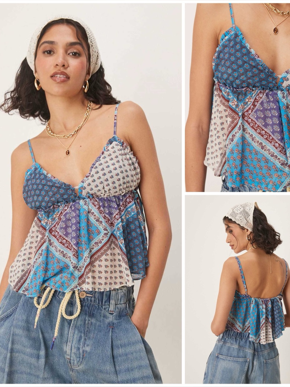 𝓯𝓹 Free People ~ Alix Printed Tank